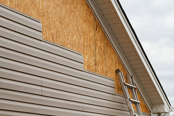 Professional Siding Contractor technician working in Boykins, VA